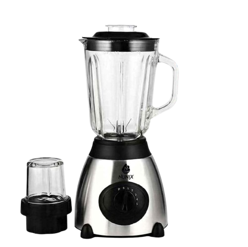 Nunix AK-500 Blender - 2-in-1 Powerful - Glass Jar - Multi-Function