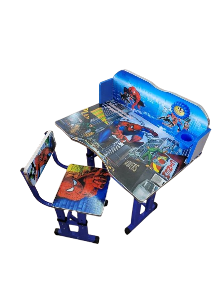 Spider Man Study Table - Blue Executive Adjustable Kids Desk - Children's Furniture