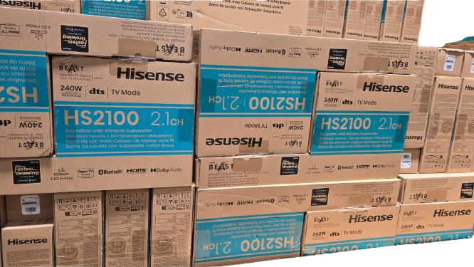 Hisense HS2100 Soundbar - 240W 2.1CH - Powerful Audio - Home Theater